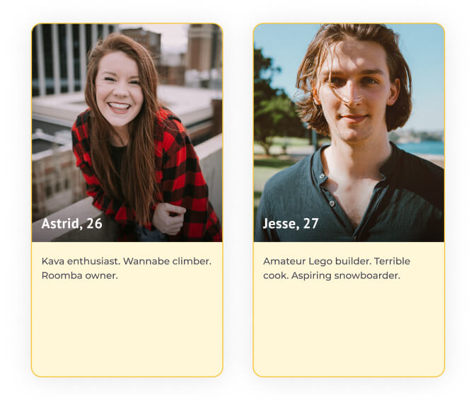 dating profile examples three things