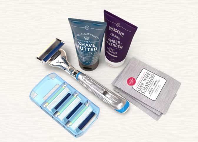 Dollar shave club subscription boxes for men