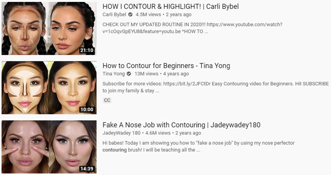 YouTube results