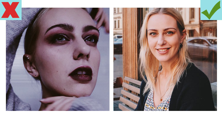 Intense quick note heavy makeup