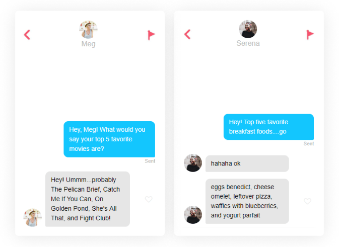 online dating first message top five