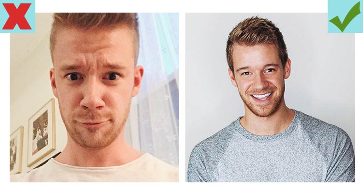 Tinder pics of average guys tend to do better with smiles than non-smiling pictures